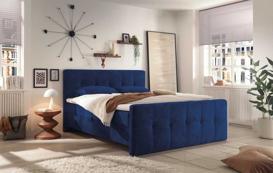 ED Exciting Design Boxbett Valetta 6 - Luxus-Mikrofaser, Tonnentaschenfederkern, HR-30 Topper, Bettkasten - H2 Härtegrad (bis 120 kg)  in verschiedenen Farben erhältlich von ED Exciting Design
