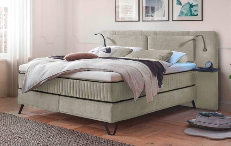 ED Exciting Design Boxspringbett Milazzo: Luxuriöser Schlafkomfort in Legacy-Mikrofaser mit 4 Farboptionen und innovativem 9-Zonen-Tonnentaschenfederkern von ED Exciting Design