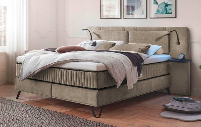 ED Exciting Design Boxspringbett Milazzo: Luxuriöser Schlafkomfort in Legacy-Mikrofaser mit 4 Farboptionen und innovativem 9-Zonen-Tonnentaschenfederkern von ED Exciting Design