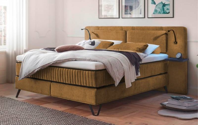 ED Exciting Design Boxspringbett Milazzo: Luxuriöser Schlafkomfort in Legacy-Mikrofaser mit 4 Farboptionen und innovativem 9-Zonen-Tonnentaschenfederkern von ED Exciting Design