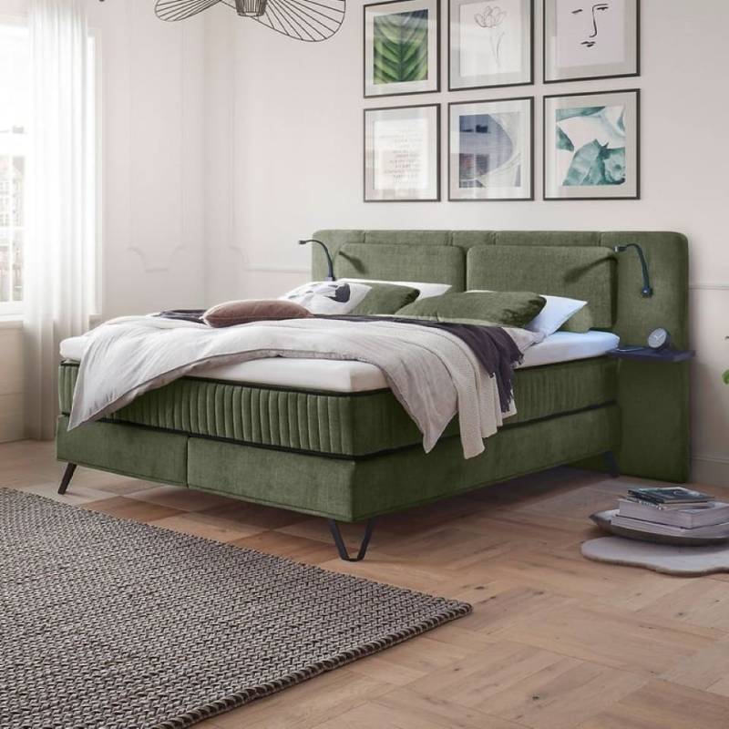 ED Exciting Design Boxspringbett Milazzo: Luxuriöser Schlafkomfort in Vogue-Mikrofaser mit 7 Farboptionen und innovativem 9-Zonen-Tonnentaschenfederkern von ED Exciting Design