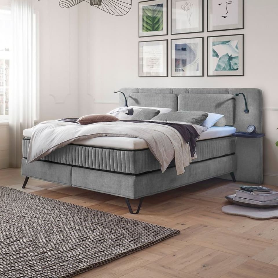 ED Exciting Design Boxspringbett Milazzo: Luxuriöser Schlafkomfort in Vogue-Mikrofaser mit 7 Farboptionen und innovativem 9-Zonen-Tonnentaschenfederkern ED Exciting Design Boxspringbett Milazzo: Luxuriöser Schlafkomfort in Vogue-Mikrofaser mit 7 Farboptionen und innovativem 9-Zonen-Tonnentaschenfederkern von ED Exciting Design