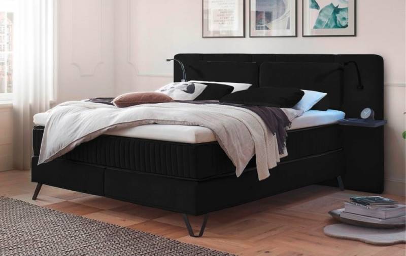 ED Exciting Design Boxspringbett Milazzo: Luxuriöser Schlafkomfort in Vogue-Mikrofaser mit 7 Farboptionen und innovativem 9-Zonen-Tonnentaschenfederkern von ED Exciting Design