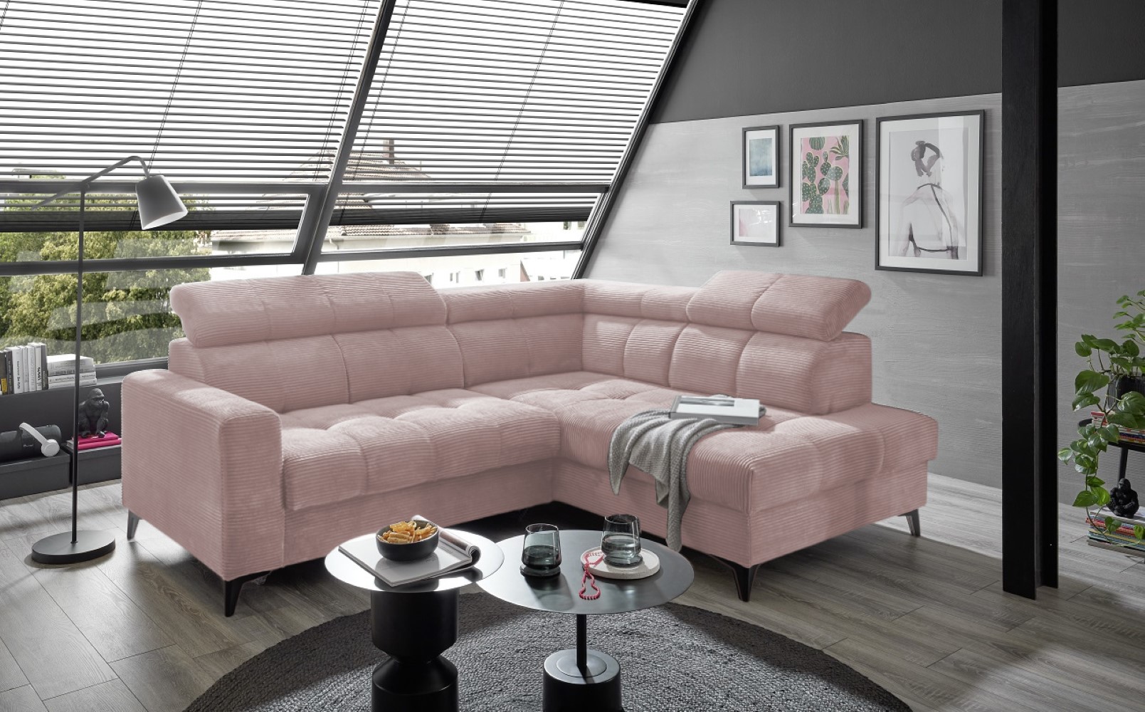Ecksofa Bavaro elektronischer Sitztiefenverstellung und Breitcord-Bezug Ed Exciting Design Ecksofa Bavaro elektronischer Sitztiefenverstellung und Breitcord-Bezug Ed Exciting Design von ED Exciting Design