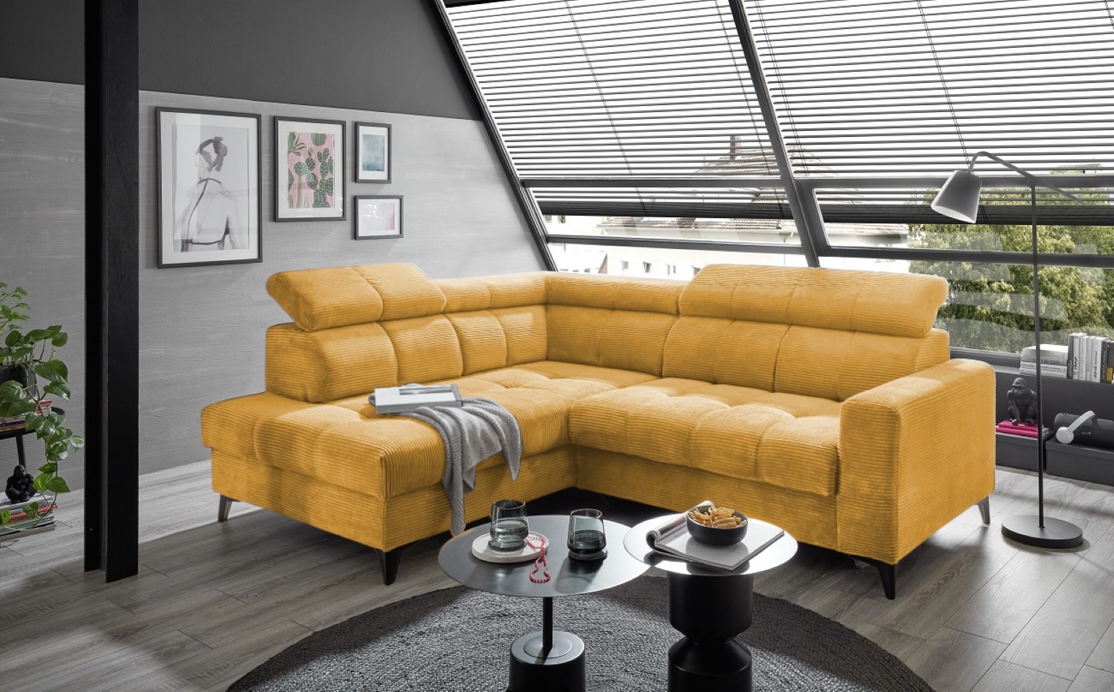Ecksofa Bavaro elektronischer Sitztiefenverstellung und Breitcord-Bezug Ed Exciting Design Ecksofa Bavaro elektronischer Sitztiefenverstellung und Breitcord-Bezug Ed Exciting Design von ED Exciting Design