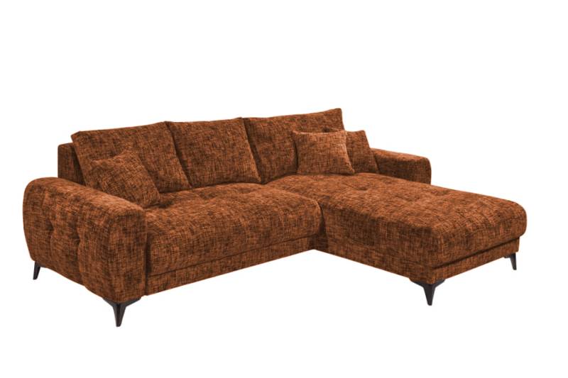 Ecksofa Belluno Schlaffunktion und Bettkasten – Ed Exciting Design, Mikrofaser & Nosagfederung, flexibel montierbar von ED Exciting Design