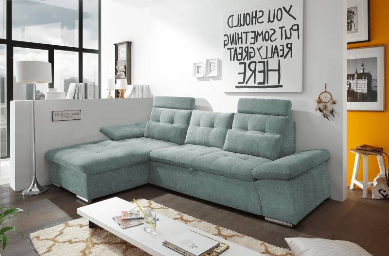 Ecksofa Medan Ice Blue – Stil & Funktion vereint von ED Exciting Design