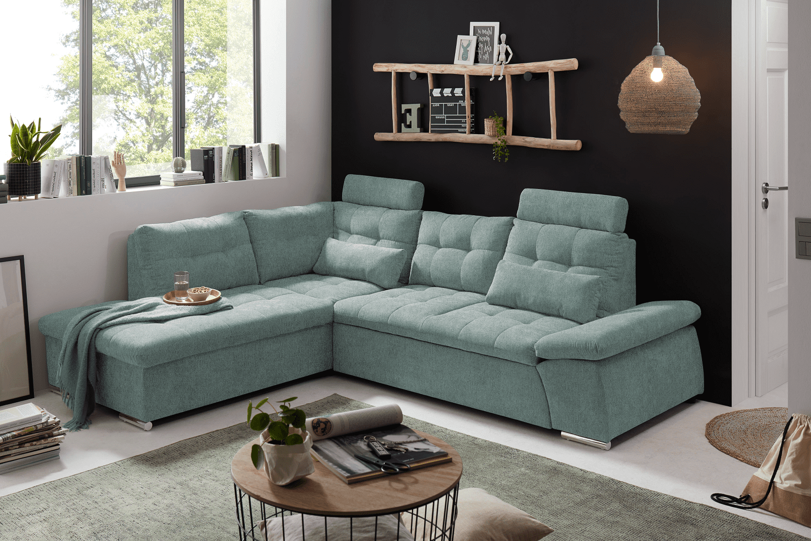 Ecksofa Medan von Ed Exciting Design Ice Blue – Modernes Sofa mit Schlaffunktion & Glow Mikrofaser Ecksofa Medan von Ed Exciting Design Ice Blue – Modernes Sofa mit Schlaffunktion & Glow Mikrofaser von ED Exciting Design