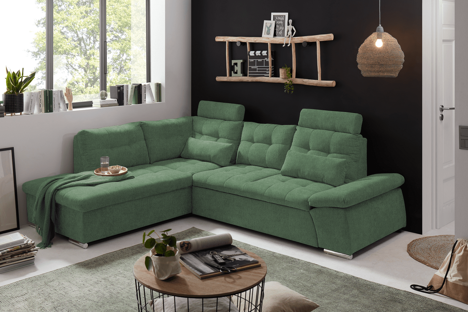 Ecksofa Medan von Ed Exciting Design Winter Moss – Modernes Sofa mit Schlaffunktion & Glow Mikrofaser Ecksofa Medan von Ed Exciting Design Winter Moss – Modernes Sofa mit Schlaffunktion & Glow Mikrofaser von ED Exciting Design