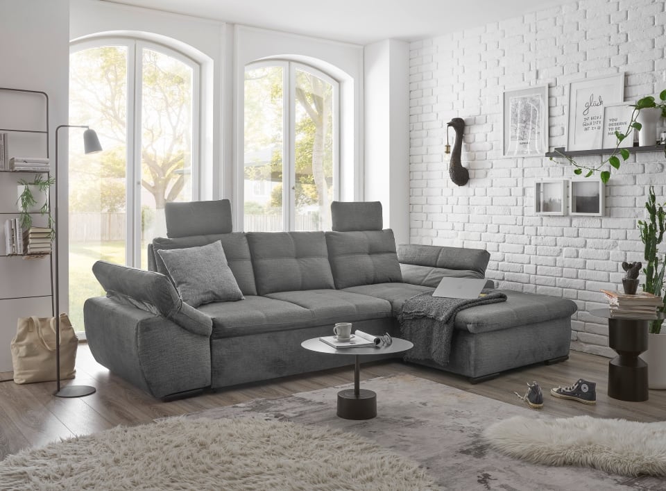 Luxus-Schlafsofa Alija von ED Exciting Design mit verstellbaren Armlehnen und Kopfstützen in drei edlen Farbtönen Luxus-Schlafsofa Alija von ED Exciting Design mit verstellbaren Armlehnen und Kopfstützen in drei edlen Farbtönen von ED Exciting Design