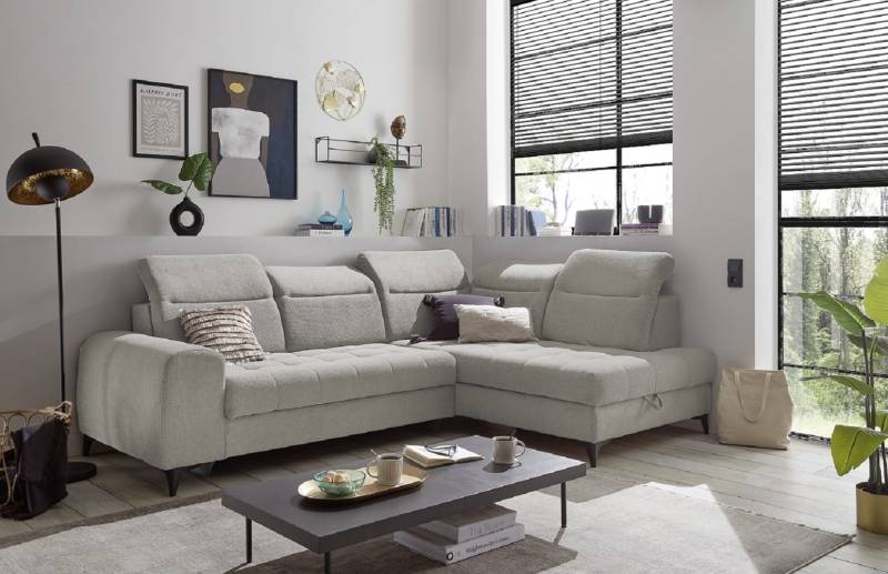 Rockdale – Das Ecksofa mit elektrischer Sitztiefenverstellung und modernem Komfort von ED Exciting Design