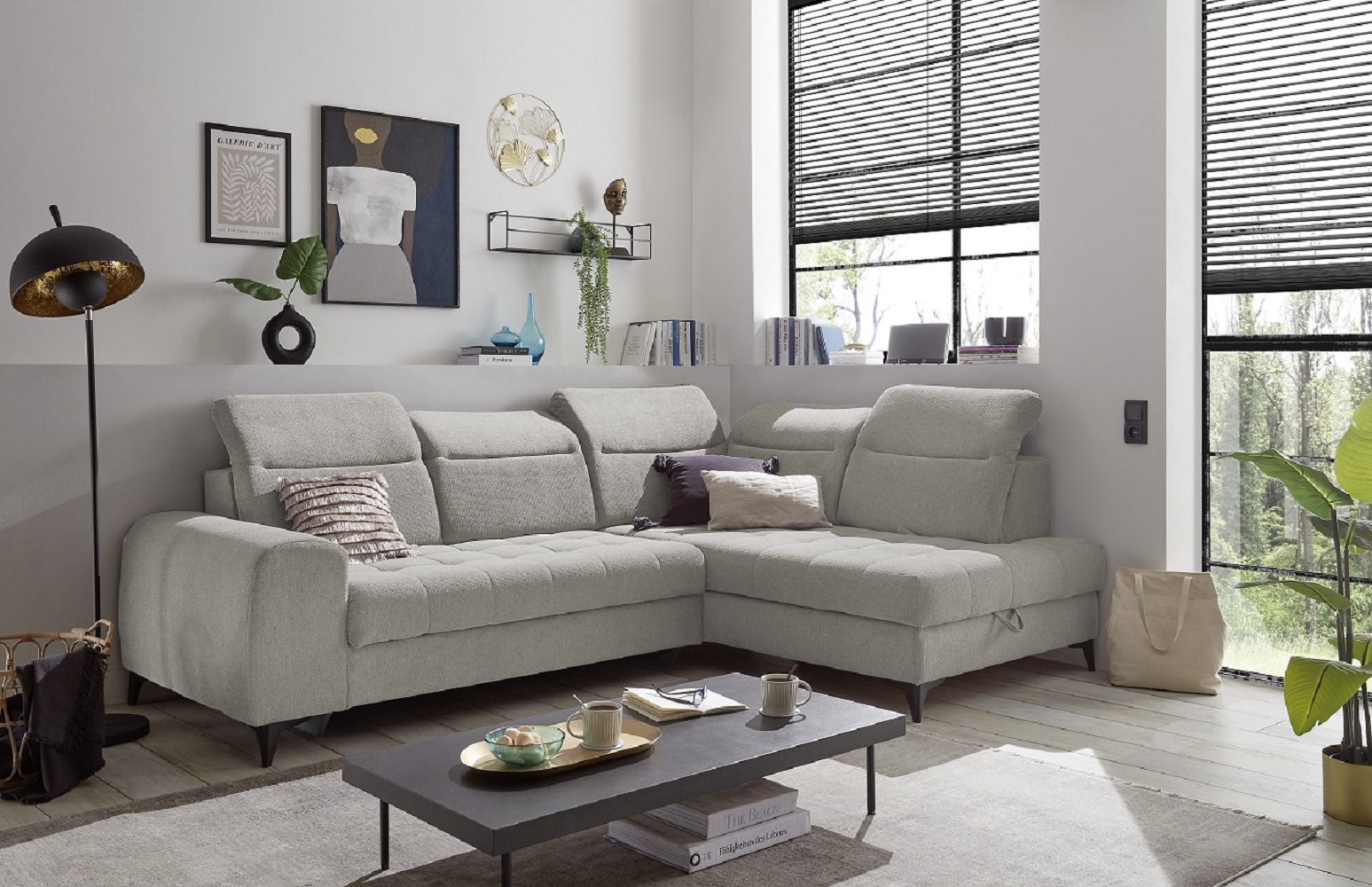 Rockdale – Das Ecksofa mit elektrischer Sitztiefenverstellung und modernem Komfort von ED Exciting Design
