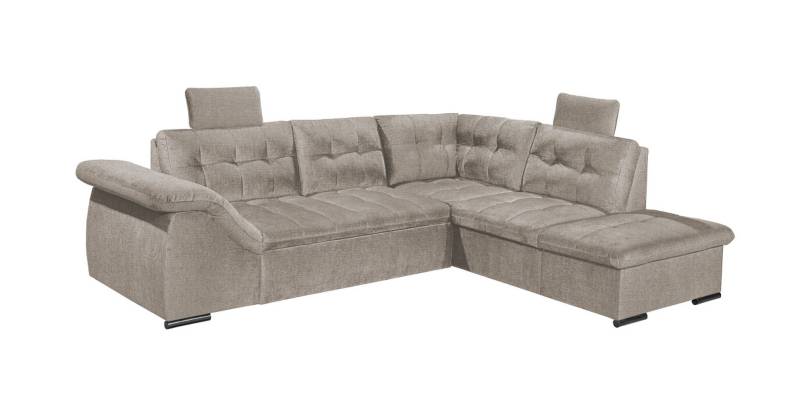 Sofa Estrella von ED Exciting Design mit Schlaffunktion, Bettkasten & Mikrofaser-Bezug Glow von ED Exciting Design