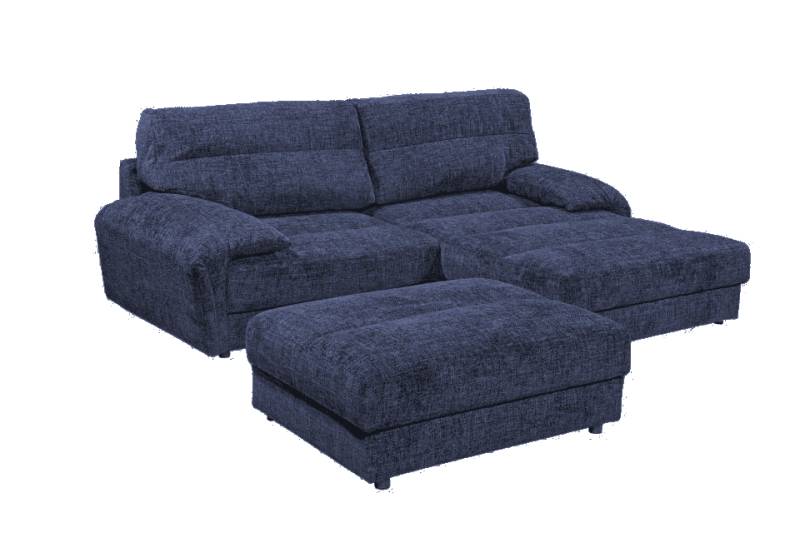 Sofa Princeton von Ed Exciting Design – Beidseitig montierbar, mit Nosagfederung und optionalem Hocker von ED Exciting Design