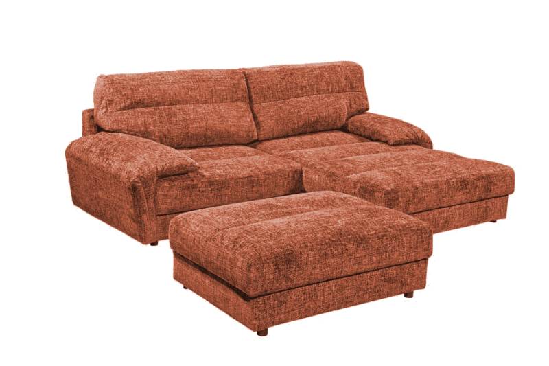 Sofa Princeton von Ed Exciting Design – Beidseitig montierbar, mit Nosagfederung und optionalem Hocker von ED Exciting Design