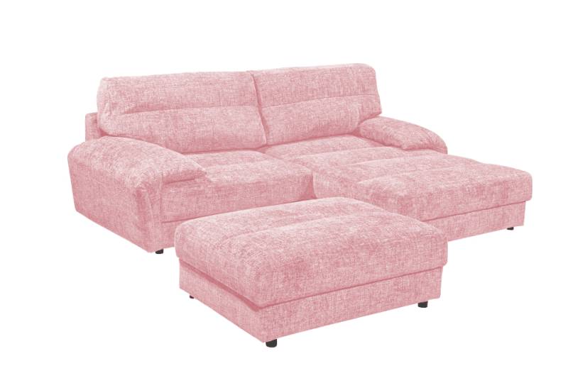 Sofa Princeton von Ed Exciting Design – Beidseitig montierbar, mit Nosagfederung und optionalem Hocker von ED Exciting Design