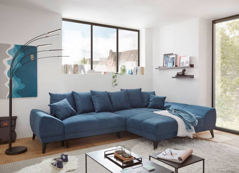 Sofa Scott mit Schlaffunktion und Bettkasten von ED Exciting Design - Beidseitig montierbar, Mikrofaser Flachgewebe, in 5 Farben wählbar Sofa Scott mit Schlaffunktion und Bettkasten von ED Exciting Design - Beidseitig montierbar, Mikrofaser Flachgewebe, in 5 Farben wählbar von ED Exciting Design