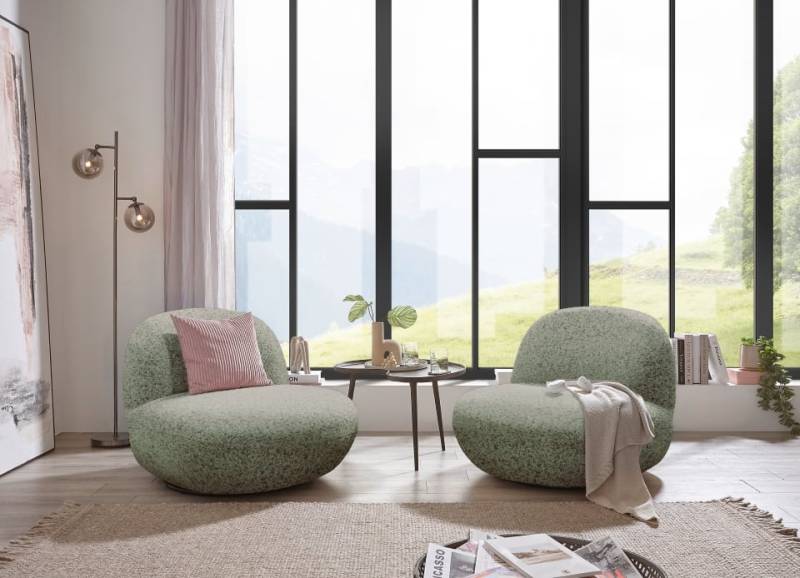 Stilvoller Drehsessel Chris von ED Exciting Design Farbe Grün – Moderner Komfort in Macchiato und Grün von ED Exciting Design
