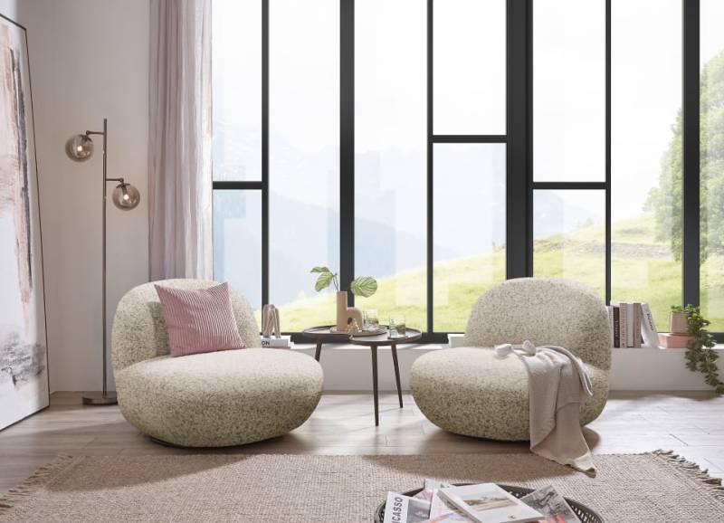 Stilvoller Drehsessel Chris von ED Exciting Design Farbe Macchiato– Moderner Komfort in Macchiato und Grün von ED Exciting Design