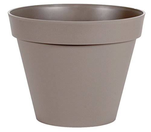 Blumentopf Toskana taupe von EDA Plastiques