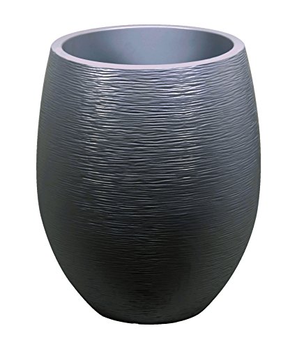 'EDA PLASTIQUES Topf"Egg""Graphit 50 cm – 53 L, Graphit, Grau Anthrazit, 50 x 50 x 60 cm, 13737 G. ANT CX2 von EDA Plastiques