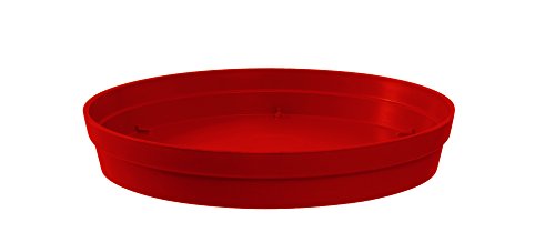 EDA PLASTIQUES Untertasse Toskana Durchmesser 15 cm, Toskana, Rubinrot, 15 x 15 x 3 cm, 13622 R. RU SX von EDA Plastiques