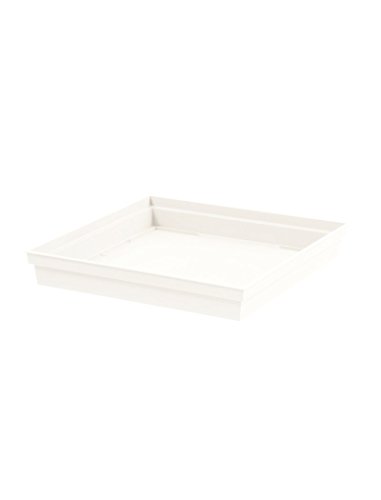 EDA Plastiques – Rechteckiger Untersetzer Toskana für Topf 13644 BL SX6 (26,7 x 26,7 x 3,8 cm) von EDA