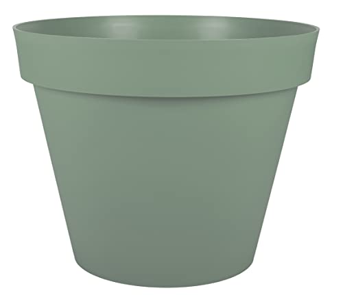 EDA - Blumentopf, rund, Toskana, Ø 60 cm, Volumen 76 l, Ø 59 x H.47 cm, Lorbeergrün von EDA