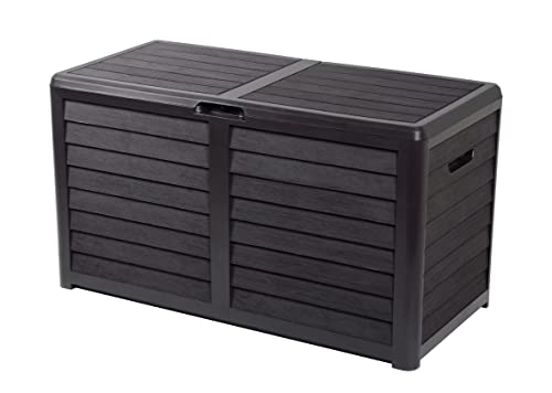 EDA GRIS ANTHRACITE MALLE DE JARDN BAYA 420 LITRES UV SECURITE ETOUFFEMENT ET ANTI-PINCEMENT DE DOIGTS COLORIS, 118 CM von EDA Plastiques