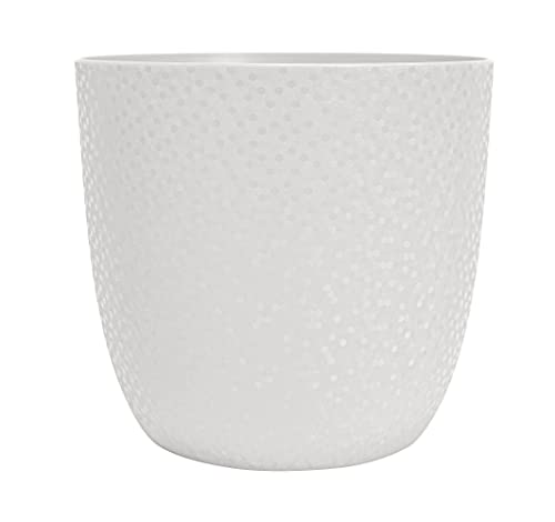 EDA - Übertopf Opal Ø 22 cm – Weiß Elfenbein von EDA