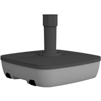 Schirmständer 25/40 kg anthrazit/grau eckig, befüllbar mit Wasser/Sand von EDA
