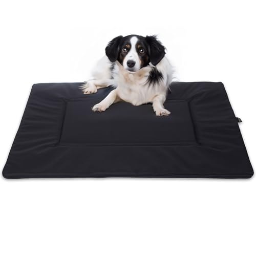 EDANTI Hundebett Grosse Hunde S-XL Wasserdicht, Waschbar, Hundekissen, Hundekorb, Hundesofa, Hundecouch, Sofa, Matte (Schwarz, L) von EDANTI