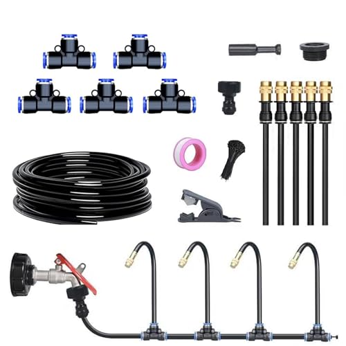EDAT 360° gebogenes automatisches Gartenbewässerungssystem, Tropfbewässerungssystem-Kit Sprinkler-Gartenbewässerung, 360 Grad biegbares, verstellbares Gartenbewässerungssystem(5M) von EDAT