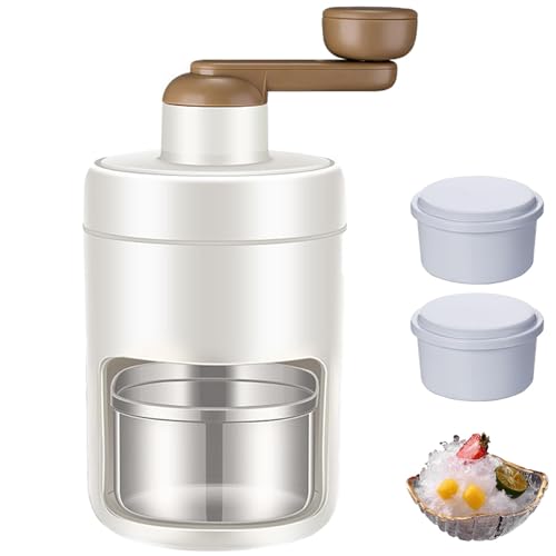 Household Mini Ice Shaver Crusher, Frostcrush Shaved Ice Machine, Hand Shaved Ice shaver and Snow Cone Machine, Small Shaved Ice Machine with Frozen Ice Mold(With Two Boxes) von EDAT