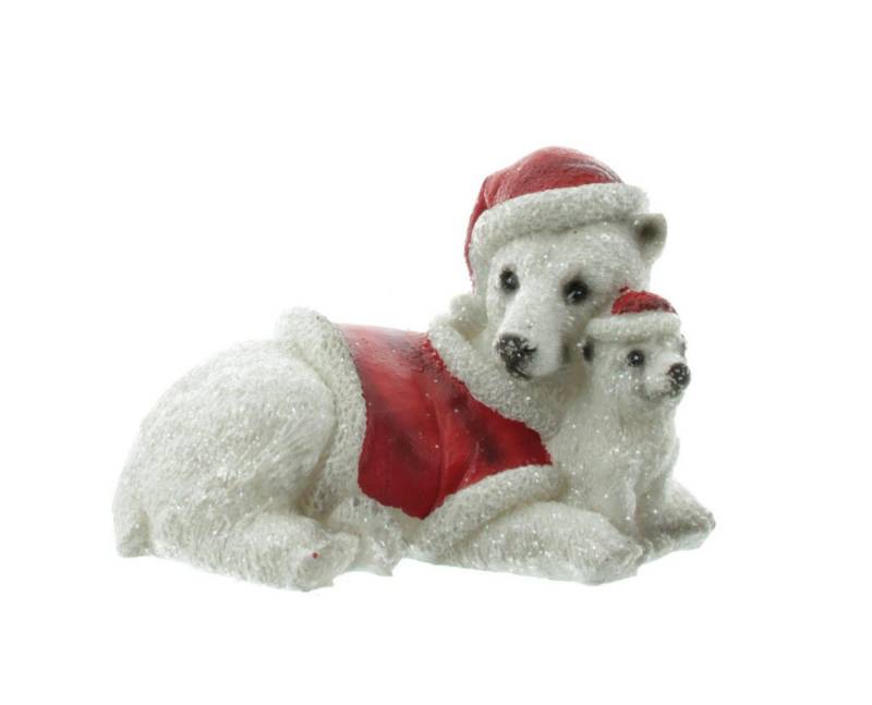 EDCO Dekoobjekt Winterdekoration Weihnachtsdekoration Eisbären liegend Fensterdekorati (Stück, 1 St., 1) von EDCO