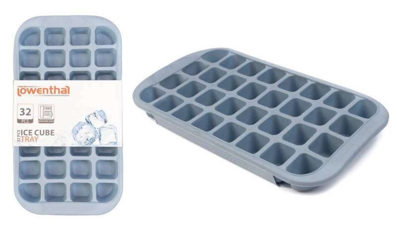 EDCO Eiswürfelform Jumbo Silikon Eiswürfelform Eiswürfelbereiter Eiswürfelbehälter XXL von EDCO