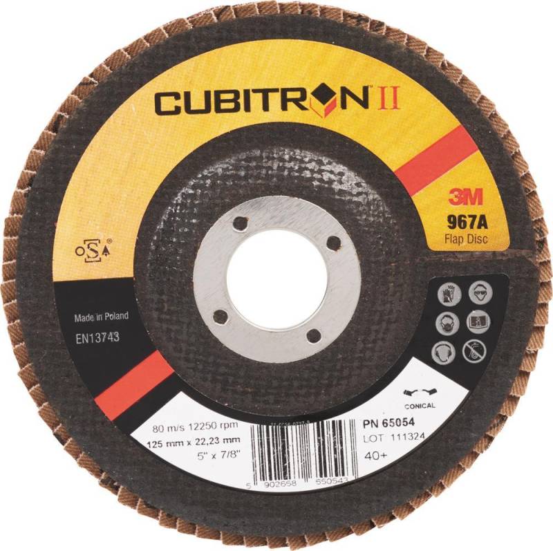Fächerschleifscheibe 967Agewölbt 115mm K60 3M von EDE - 3M