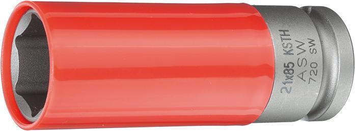 Kraft- Steckschlüsseleinsatz mitKunststoff-Hülse 1/2" 21x85mm AS Kraft- Steckschlüsseleinsatz mitKunststoff-Hülse 1/2" 21x85mm AS von EDE - ASW