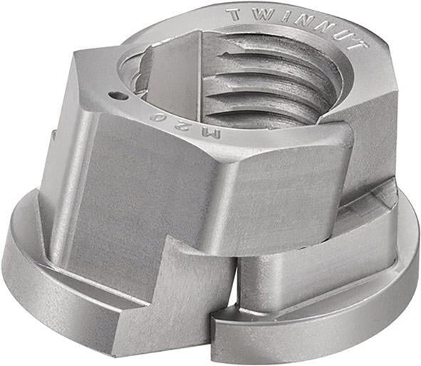 TWINNUT-Mutter mit Bund 6333S-M16 AMF von EDE - Amf