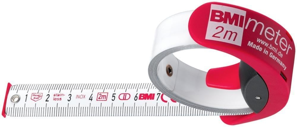 Taschenbandmaß BMImeter 3mx16mm weiß BMI von EDE - BMI