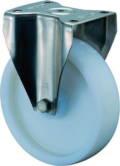 Bockrolle 100mm HS110 Platte,Kst.weiß,ER,RL HS110.B14.100 Bockrolle 100mm HS110 Platte,Kst.weiß,ER,RL HS110.B14.100 von EDE - Bs Rollen