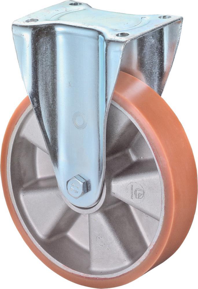 Bockrolle 125mm N110.B90 Platte,Polyure Guss,KL N110.B90.129 Bockrolle 125mm N110.B90 Platte,Polyure Guss,KL N110.B90.129 von EDE - Bs Rollen