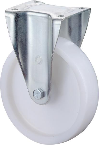 Bockrolle 200mm N110.B10 Platte,Kst.weiß,RL N110.B10.201 Bockrolle 200mm N110.B10 Platte,Kst.weiß,RL N110.B10.201 von EDE - Bs Rollen