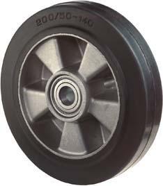 Gummirad 125/40mm B80.127Elastik schw.,Radk.Alu,KL Gummirad 125/40mm B80.127Elastik schw.,Radk.Alu,KL von EDE - Bs Rollen