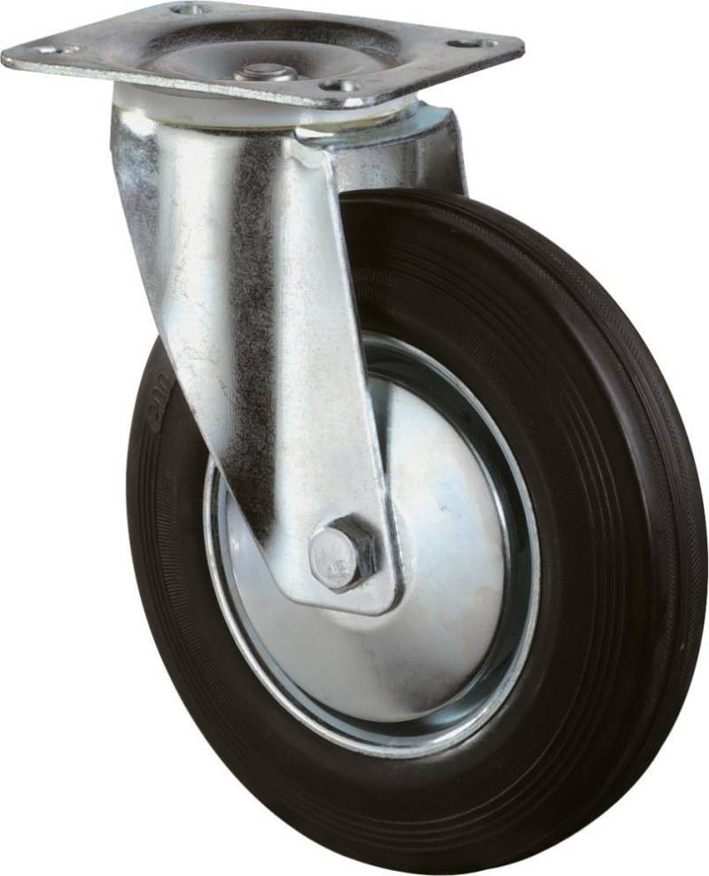 Lenkrolle 200mm L400.B55 Platte,Gummi schw.,RL L400.B55.201 Lenkrolle 200mm L400.B55 Platte,Gummi schw.,RL L400.B55.201 von EDE - Bs Rollen