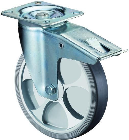 Lenkrolle 80mm L420.B44 Platte,thermopl.RL,Fest L420.B44.081 von EDE - Bs Rollen