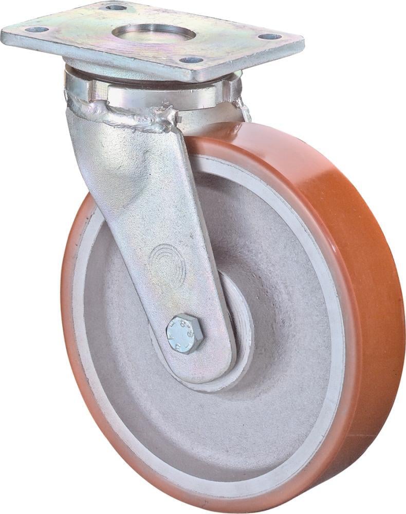 Lenkrolle 85mm RR100.B15 Platte,Polyure Guss,KL RR100.C10.085 Lenkrolle 85mm RR100.B15 Platte,Polyure Guss,KL RR100.C10.085 von EDE - Bs Rollen