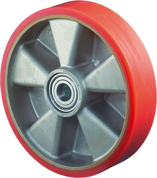 Rad 125/38mm B90.127 Polyure Guss,Radk.Alu,KL Tragkraft 300 kg Rad 125/38mm B90.127 Polyure Guss,Radk.Alu,KL Tragkraft 300 kg von EDE - Bs Rollen