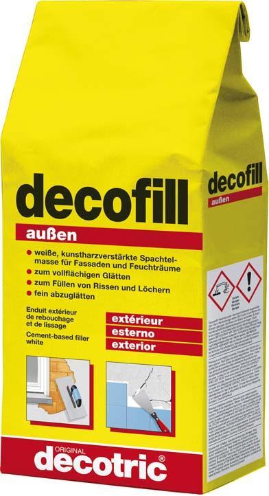 Decofill Spachtelmasse 1kg, außen decotric von EDE - Decotric