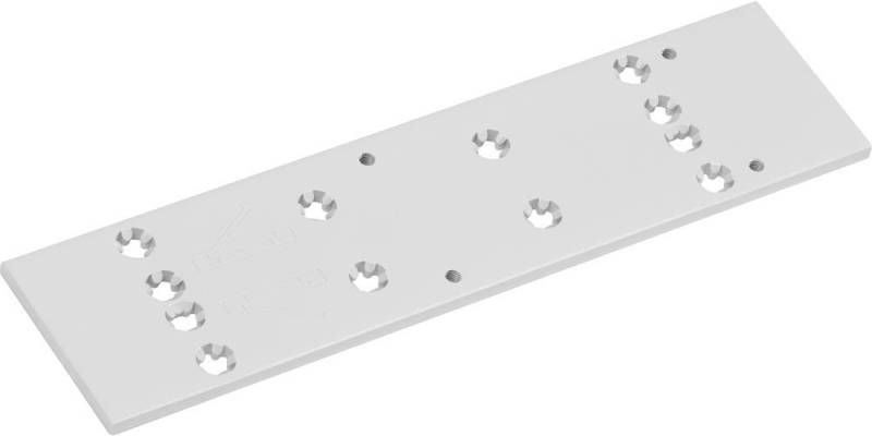 Montageplatte für TS 83 weiß Lochgruppe universal Montageplatte für TS 83 weiß Lochgruppe universal von EDE - Dormakaba